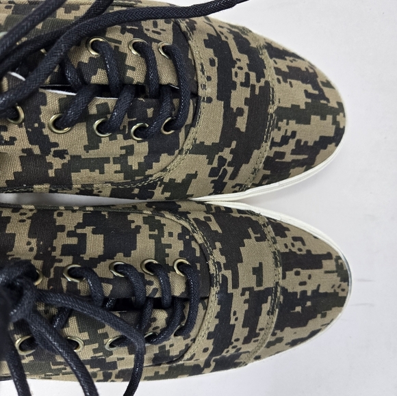 Gram Sneakers Mens Sz 42=9 Tan-Green & Black Fabric Upper Casual Comfort - Picture 13 of 15